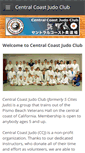 Mobile Screenshot of centralcoastjudo.com